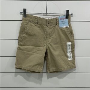 Cat & Jack Khaki Girls Flat Front Shorts